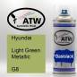 Preview: Hyundai, Light Green Metallic, G8: 400ml Sprühdose, von ATW Autoteile West.